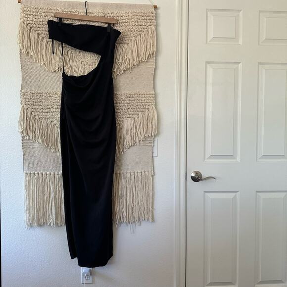 Katie May Slashed One Sleeve Gown - Picture 1 of 6
